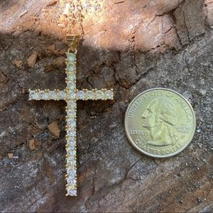Rhinestone Cross Necklace